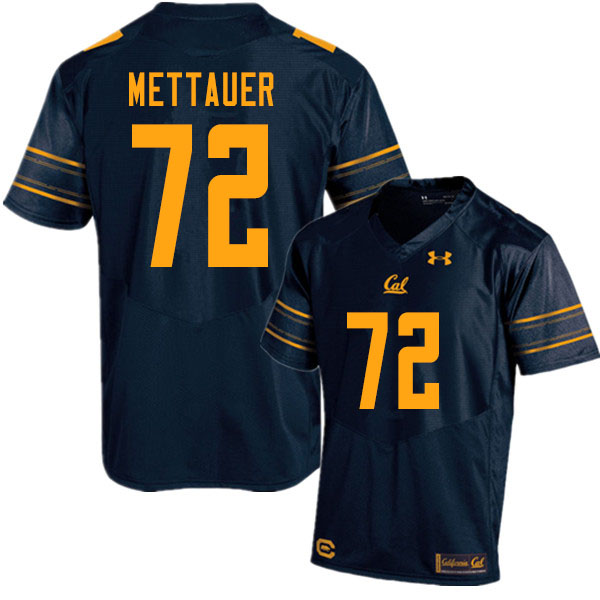 Men #72 McKade Mettauer Cal Bears UA College Football Jerseys Sale-Navy